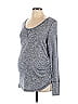 Liz Lange Maternity for Target Gray Long Sleeve T-Shirt Size L - photo 1