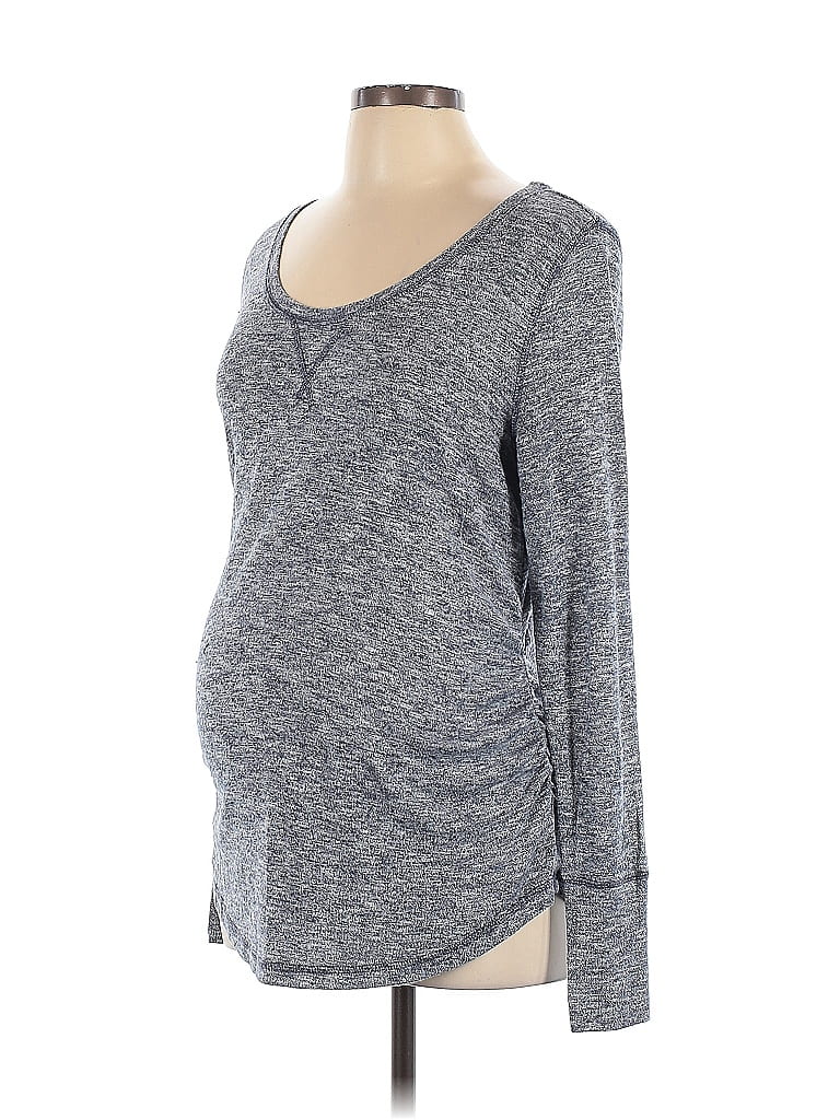 Liz Lange Maternity for Target Gray Long Sleeve T-Shirt Size L - photo 1