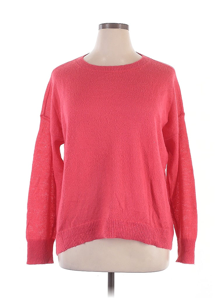 Ann Taylor LOFT Solid Pink Pullover Sweater Size XL - photo 1