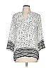Violet & Claire 100% Polyester White 3/4 Sleeve Blouse Size L - photo 1