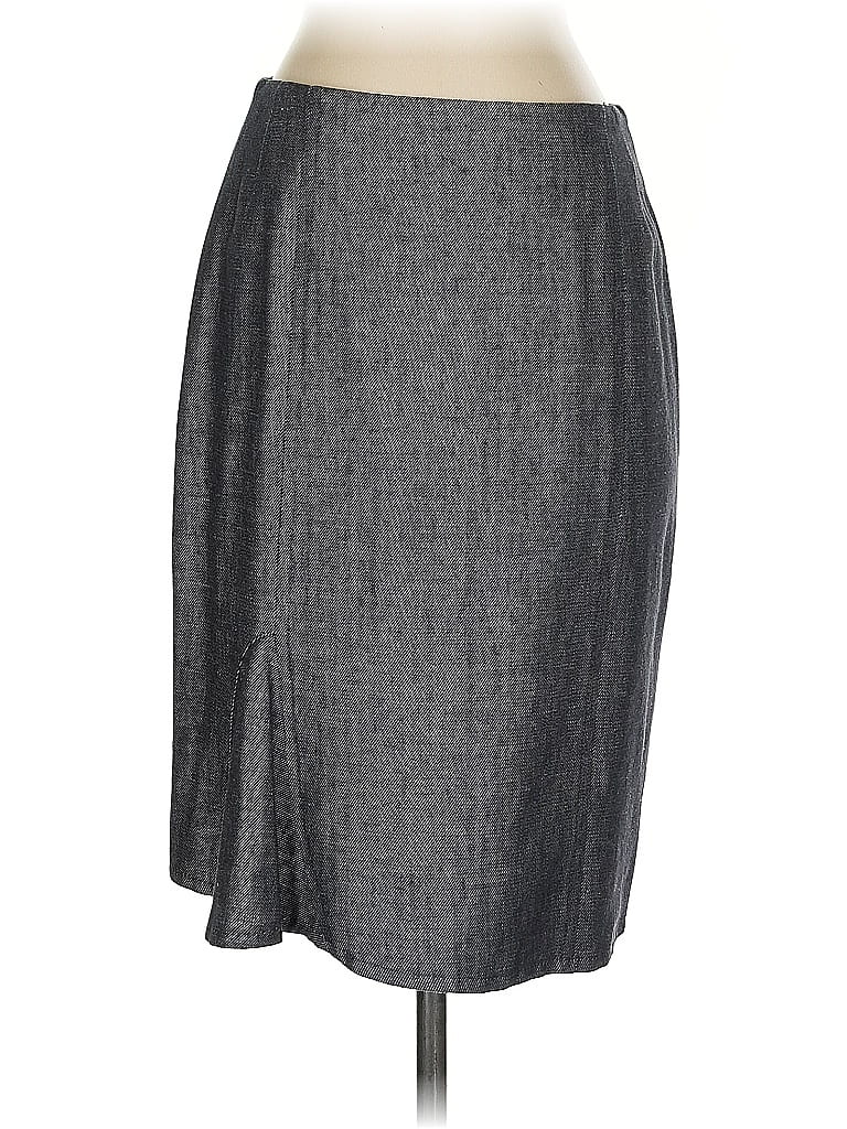 Akris Punto Solid Gray Formal Skirt Size 4 - photo 1