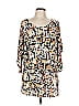 Veronica M. Print Orange Casual Dress Size L - photo 1