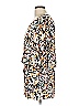 Veronica M. Print Orange Casual Dress Size L - photo 5
