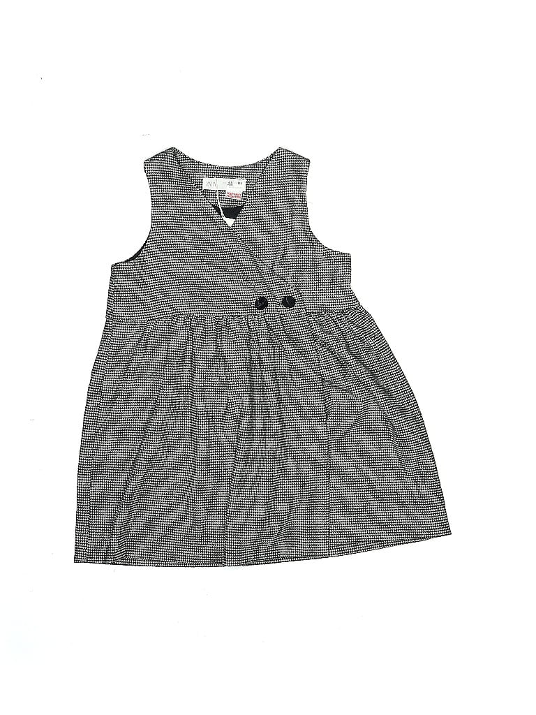 Zara Kids 100% Cotton Solid Gray Dress Size 4 - photo 1