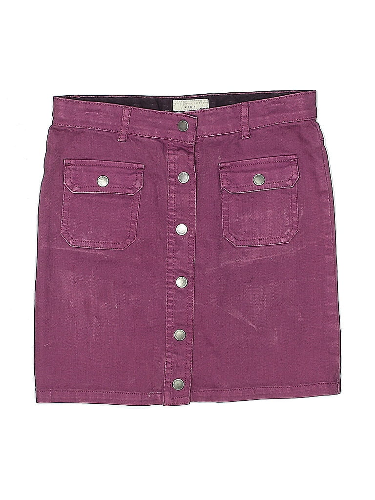 Stella McCartney Solid Purple Skirt Size 10 - photo 1