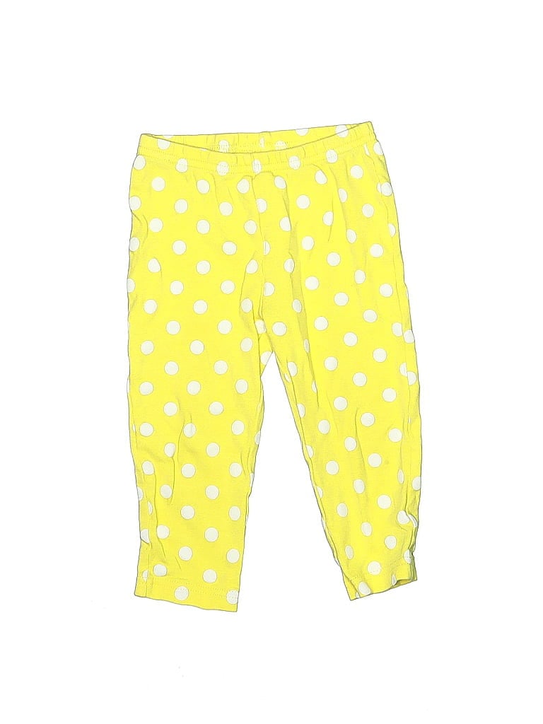 Just One You Made by Carter's 100% Cotton Polka Dots Yellow Casual Pants 12-18 MO / 18 MO - photo 1