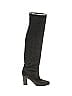 Chanel 100% Suede Gray Suede Thigh High Boots Size EU 41 - photo 1