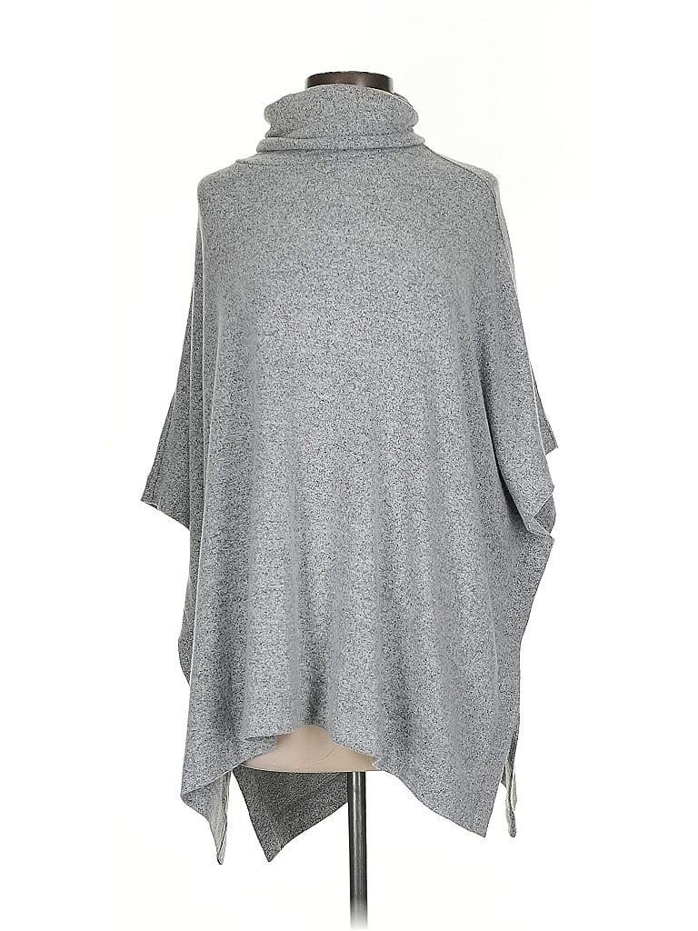 Lou & Grey for LOFT Gray Poncho Size XS - photo 1