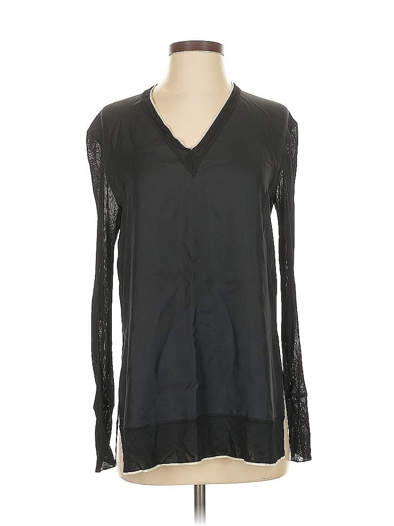 Pre-owned Rag & Bone Long Sleeve Blouse In Black