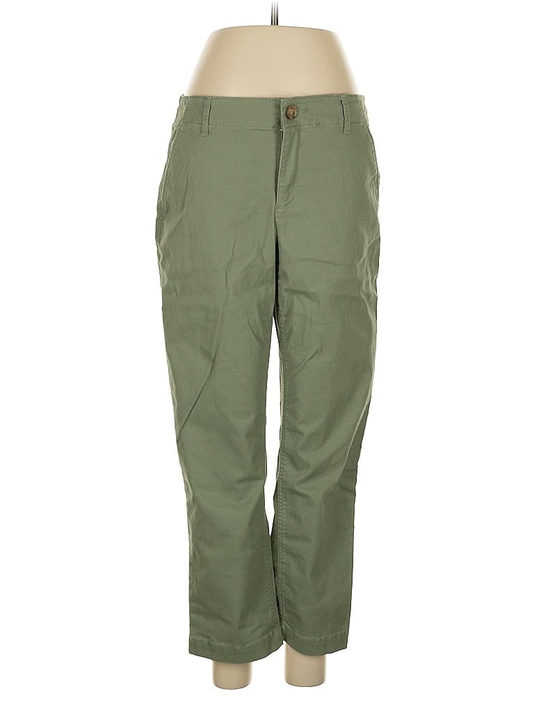 Pre-owned Ann Taylor Loft Cargo Pants In Green