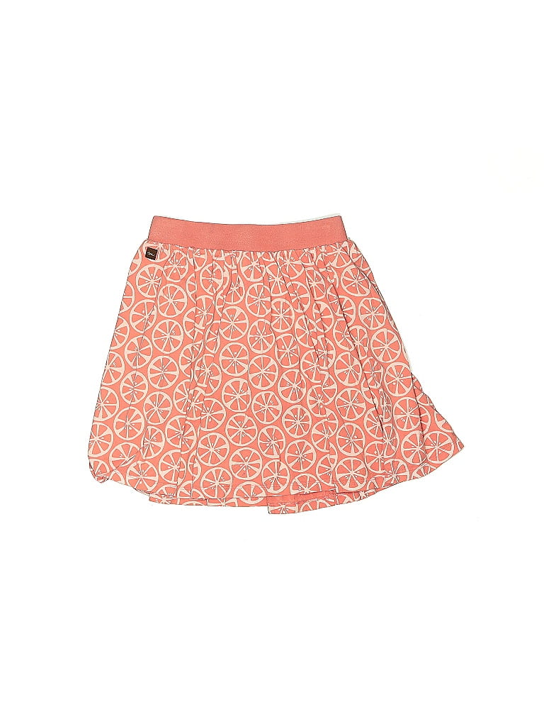 Tea 100% Cotton Hearts Orange Pink Skort Size 10 - photo 1