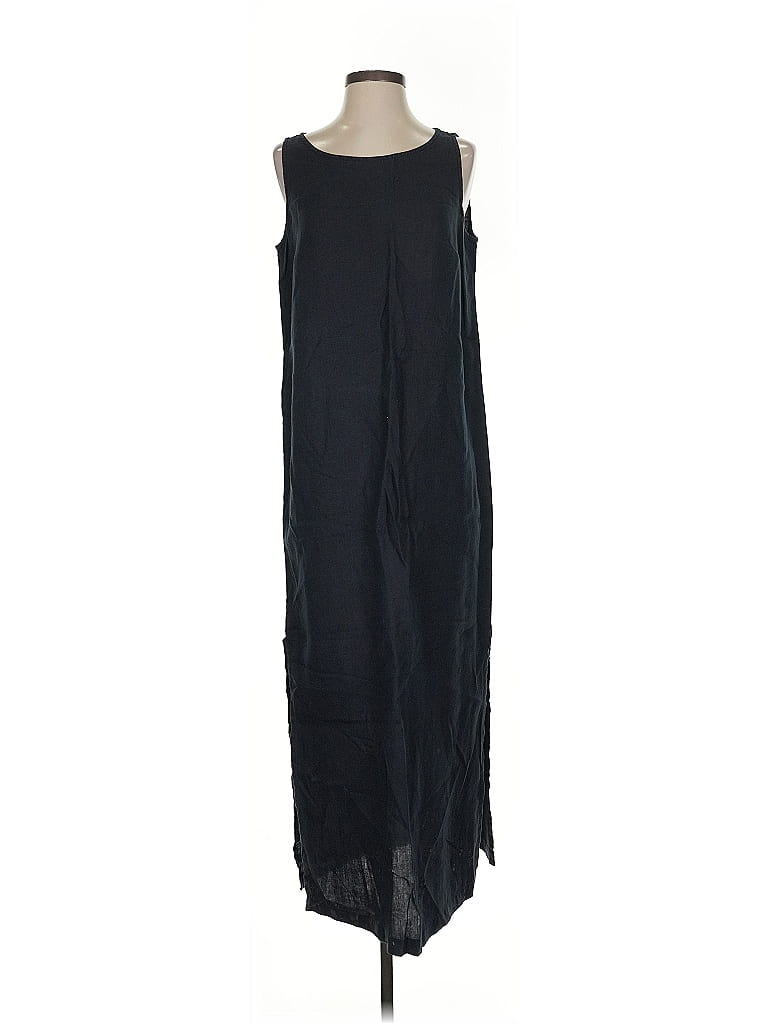 Chico's Design 100% Linen Black Casual Dress Size M - photo 1