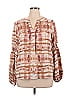 Unbranded 100% Polyester Brown Long Sleeve Blouse Size XL - photo 1