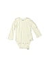 Gerber 100% Cotton Solid Ivory Long Sleeve Onesie 18-24 MO / 24 MO - photo 1