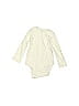 Gerber 100% Cotton Solid Ivory Long Sleeve Onesie 18-24 MO / 24 MO - photo 2