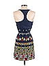 Twelfth Street by Cynthia Vincent 100% Silk Graphic Blue Casual Dress Size P (petite) - photo 2