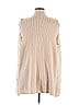 Terra & Sky 100% Acrylic Ivory Faux Fur Vest Size 0X - photo 2