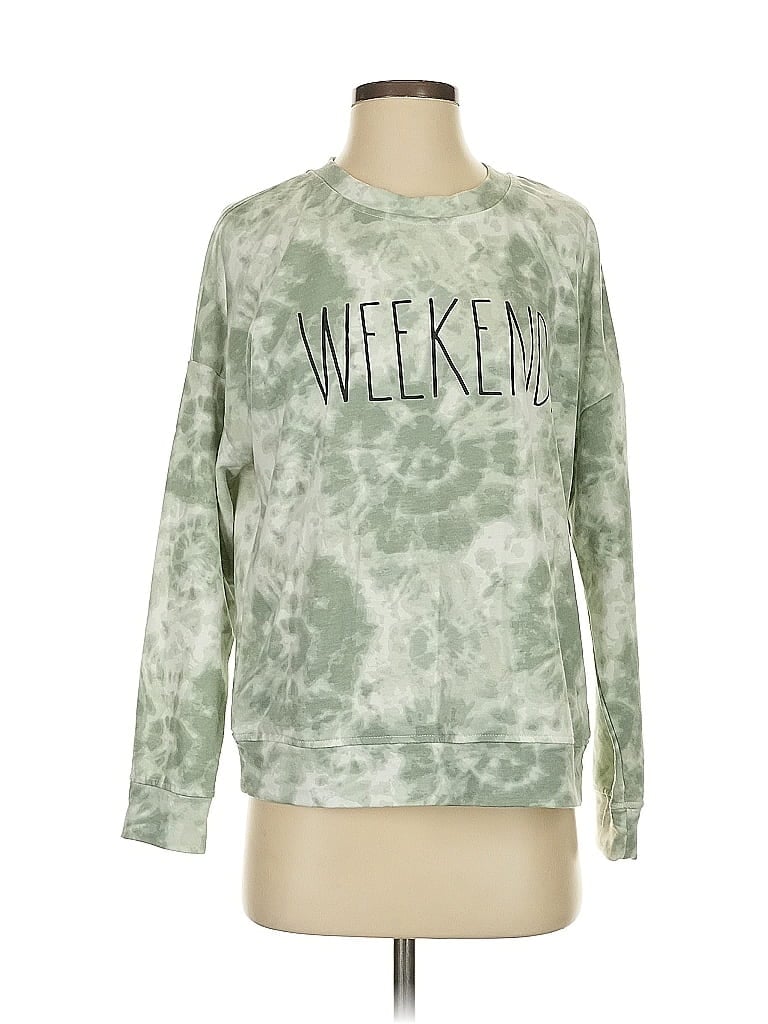 Pre-owned Rae Dunn Sweatshirt In Green