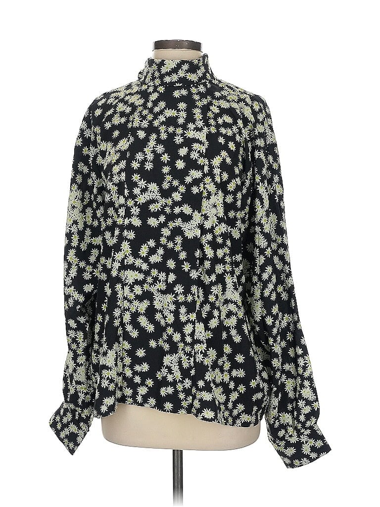 Pre-owned Need Long Sleeve Blouse In Black