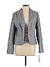 Amanda + Chelsea Chevron-herringbone Gray Blazer Size L - photo 1