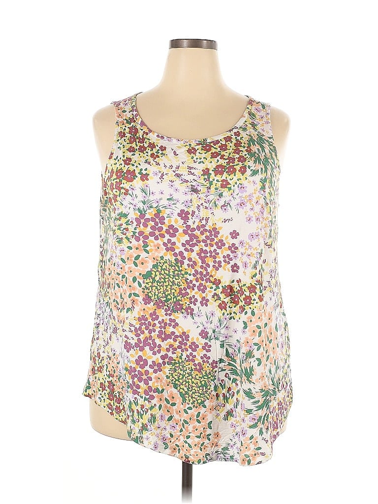 24/7 Maurices White Sleeveless Blouse Size 2X - photo 1