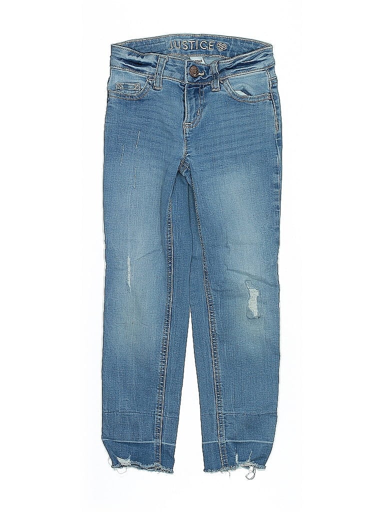 Justice Blue Jeans Size 8 (big kids) - photo 1