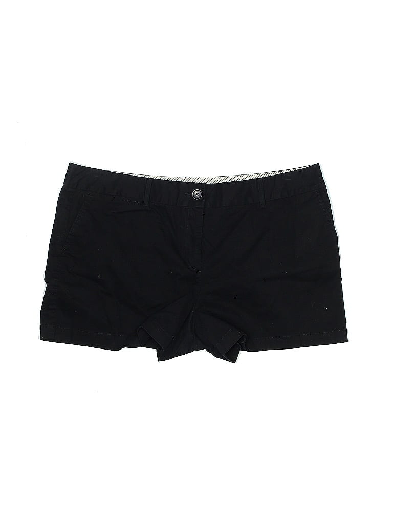 Ann Taylor LOFT 100% Cotton Black Khaki Shorts Size 18 - photo 1