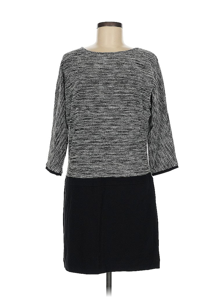 Pre-owned Ann Taylor Loft Casual Dress In Gray