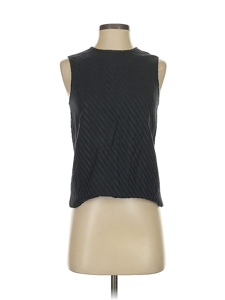 Pre-owned Theory Sleeveless Blouse In Black