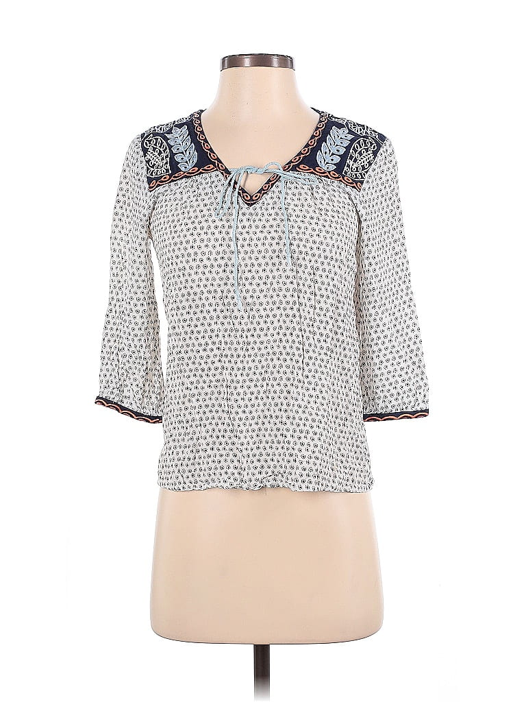 Pre-owned Thml 3/4 Sleeve Blouse In White