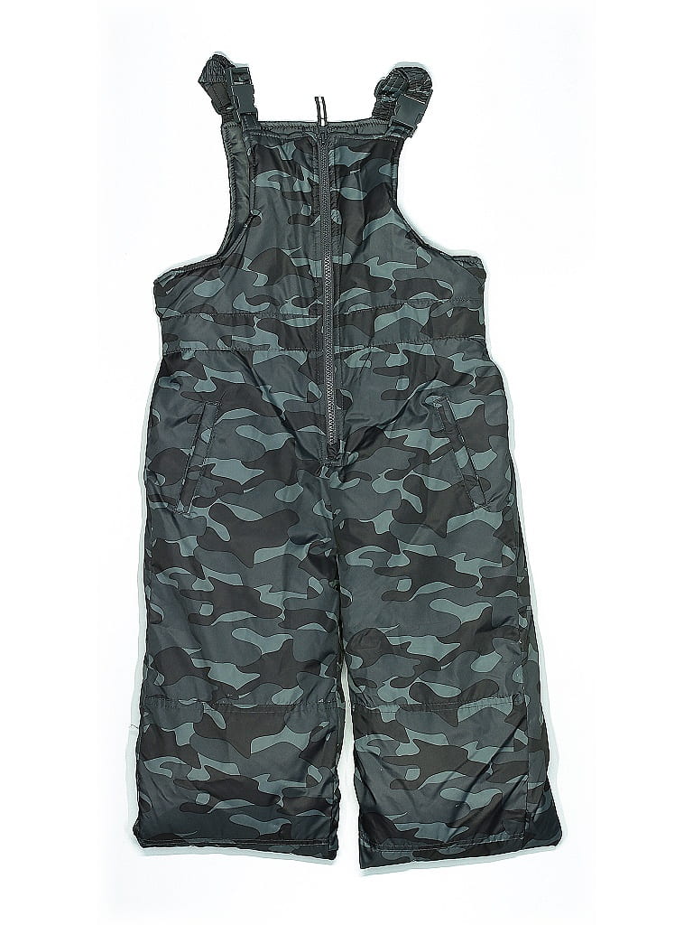 OshKosh B'gosh 100% Acrylic Gray Snow Pants With Bib Size 7 (big kids) - photo 1