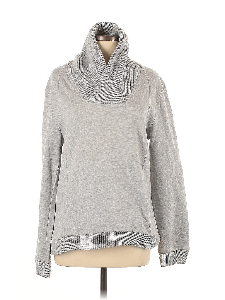 Pre-owned H&m Turtleneck Sweater In Gray