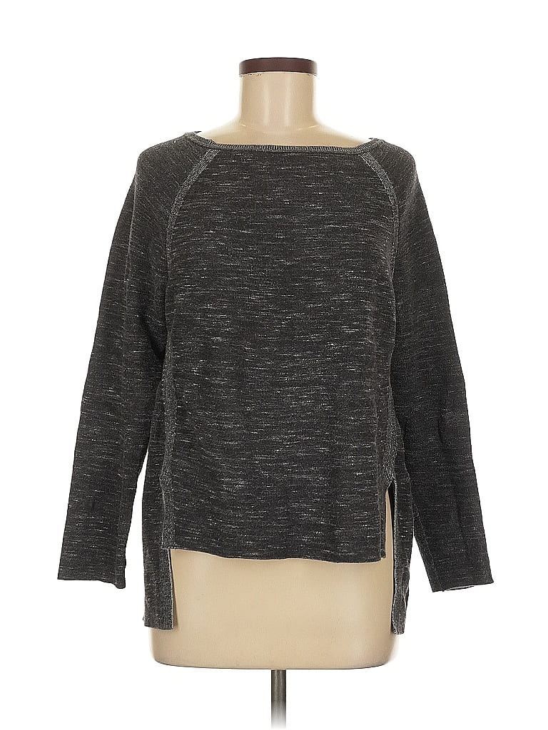 Pre-owned Lou & Grey Pullover Sweater In Gray