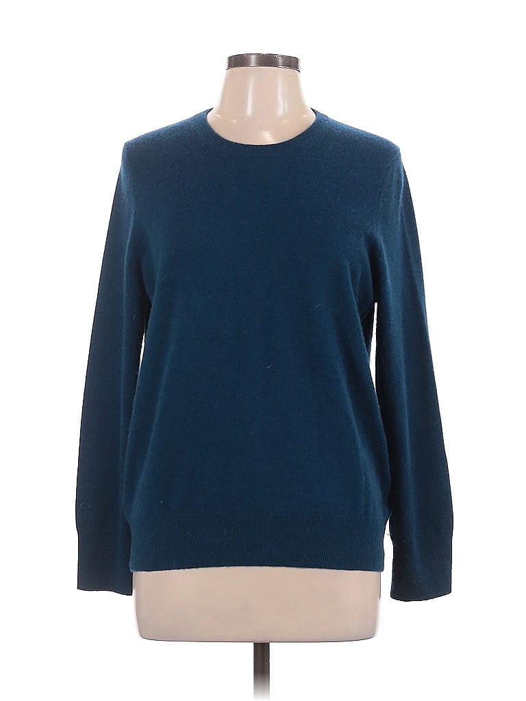 Naadam 100% Cashmere Blue Cashmere Pullover Sweater Size L - photo 1