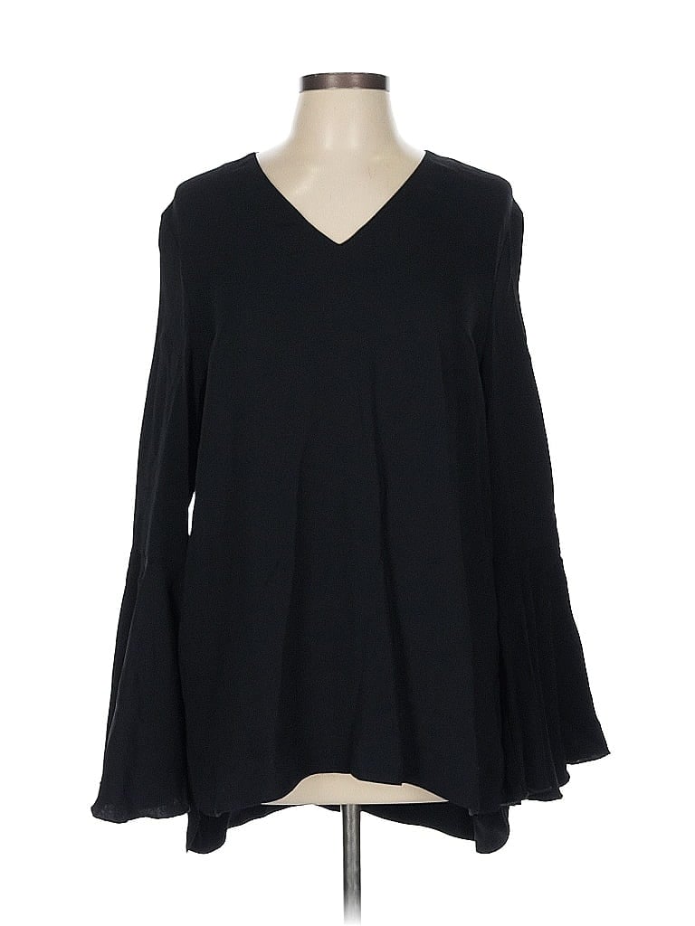 Les Copains Black Long Sleeve Blouse Size EU (IT) 46 / US 10 - photo 1