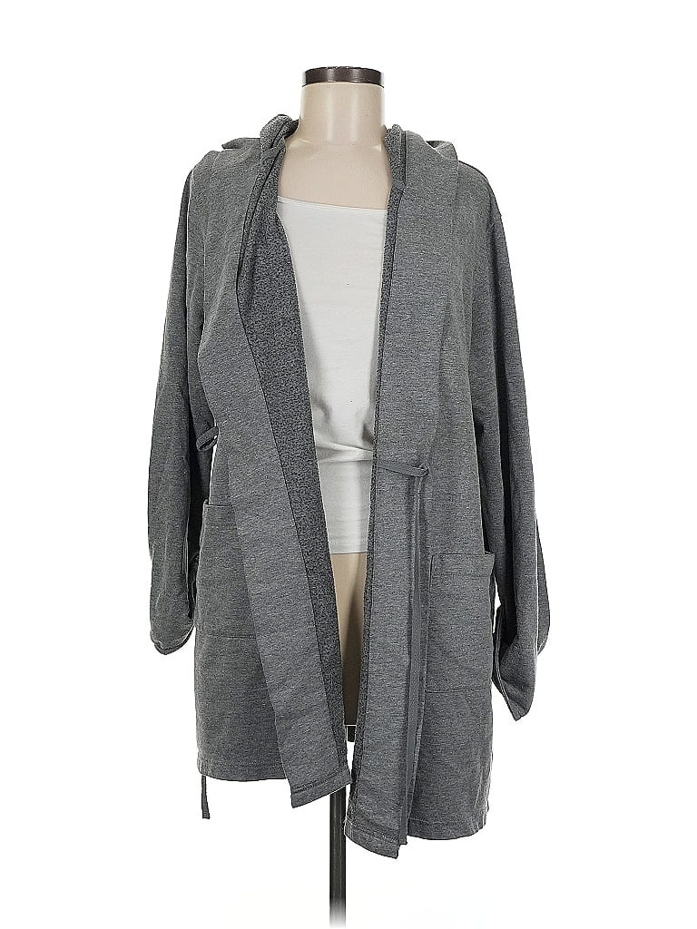 Pre-owned Sonoma Life + Style Cardigan Sweater In Gray