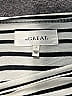 The Great. 100% Cotton Stripes Ivory Short Sleeve T-Shirt Size S - photo 7