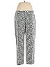 Piazza Sempione Animal Print Silver Black Casual Pants Size EU (IT) 48 / US 12 - photo 1