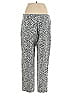 Piazza Sempione Animal Print Silver Black Casual Pants Size EU (IT) 48 / US 12 - photo 2