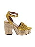 Marc Fisher LTD Yellow Heels Size 8 1/2 - photo 1