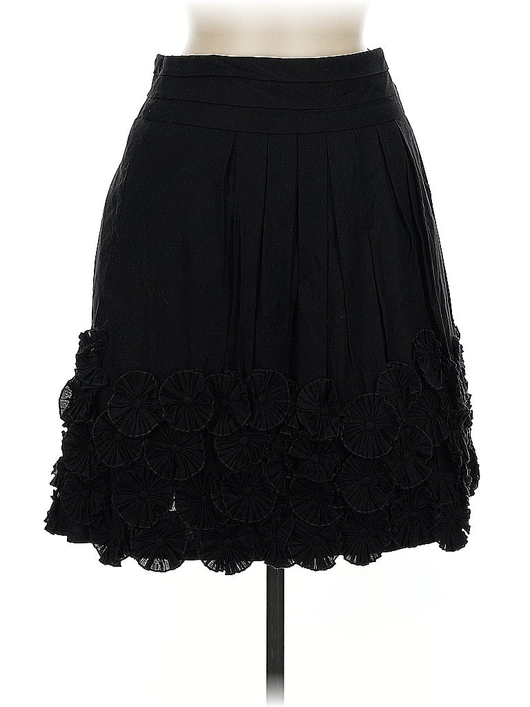 Leifsdottir Solid Black Formal Skirt Size 6 - photo 1