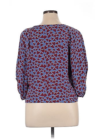 Maeve 3/4 Sleeve Silk Top (view 2)