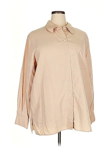 Elisabeth by Liz Claiborne 3/4 Sleeve Button-Down Shirt (view 1)