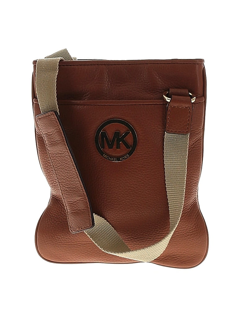 MICHAEL Michael Kors Brown Leather Crossbody Bag One size - photo 1