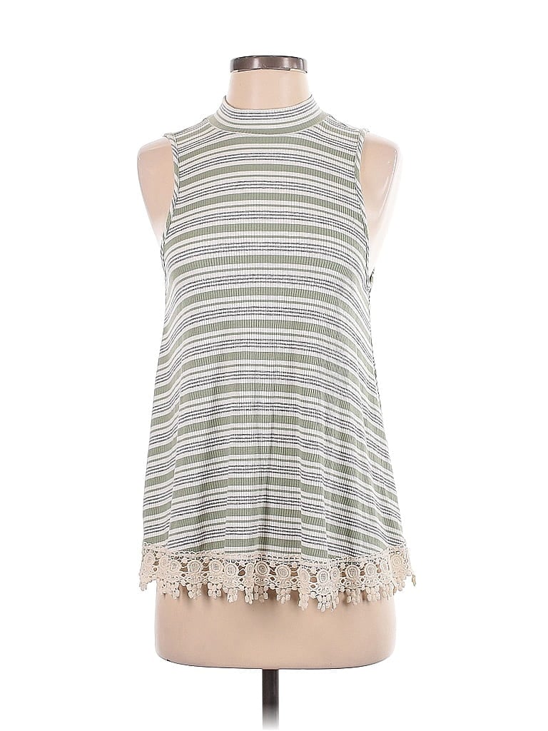 Pre-owned Altar'd State Sleeveless Top Gray Halter Neckline Tops