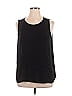 Ann Taylor LOFT 100% Rayon Black Sleeveless Blouse Size XL - photo 1
