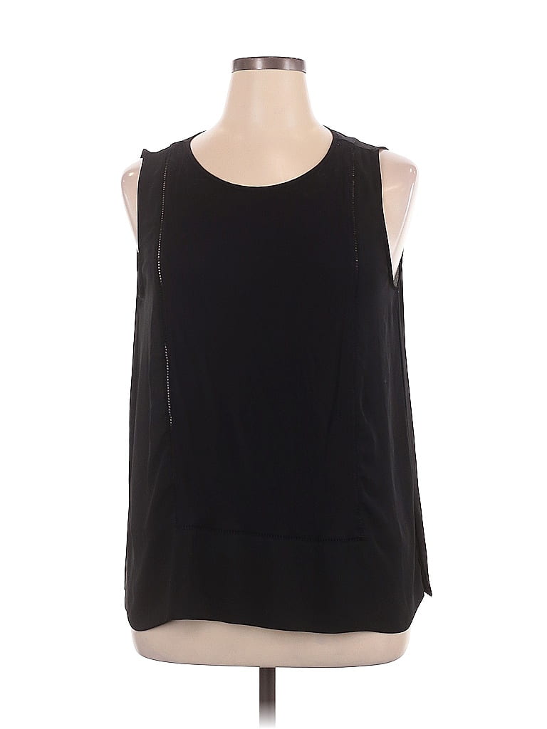 Ann Taylor LOFT 100% Rayon Black Sleeveless Blouse Size XL - photo 1