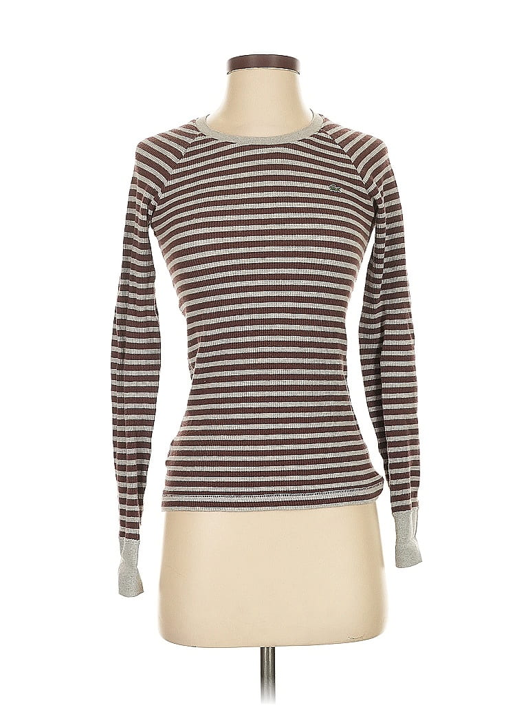 Lacoste Brown Long Sleeve T-Shirt Size EU 36 / US 6 - photo 1