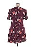 Xhilaration 100% Rayon Floral Burgundy Casual Dress Size XL - photo 2