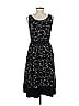 Spiegel 100% Silk Stars Black Casual Dress Size 8 - photo 2